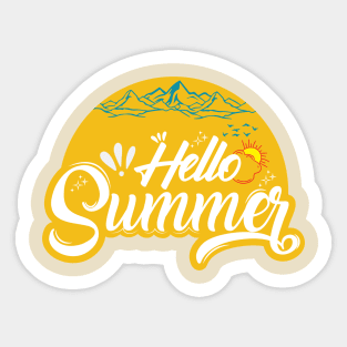 Hello Summer Sticker